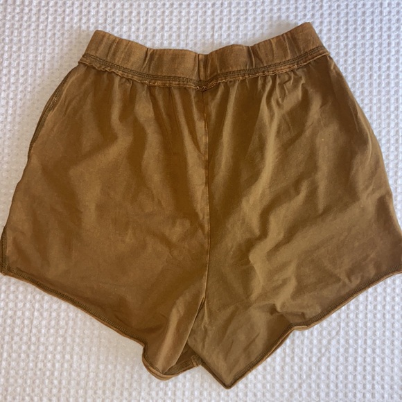 NEW! FREE PEOPLE Hot Shot Open Back Tank Shorts Set Washed Tobacco Size XS S M - Picture 11 of 16